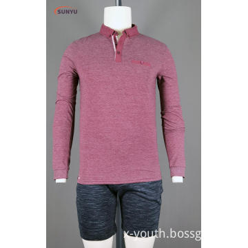 Men's long sleeve polo t-shirt